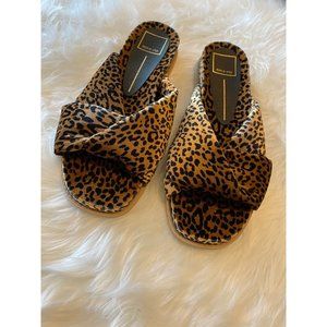 Dolce Vita Animal Print Slide Sandals
